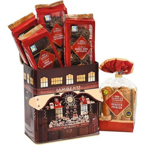Lambertz Geschenktruhe Haus zur Sonne mit Gebäckspezialitäten 600g - Schokobote.de