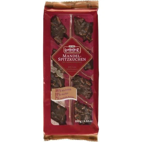 Lambertz Mandel-Spitzkuchen Vollmilch, 100 g - Schokobote.de