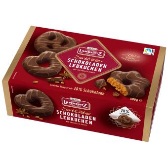 Lambertz Schokoladen Lebkuchen Zartbitter 500g - Foodtrade-Handel.de