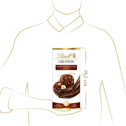 Lindt Creation Haselnuss De Luxe Feinherb mit Haselnuss Korkant Schokolade 150g - Foodtrade-Handel.de