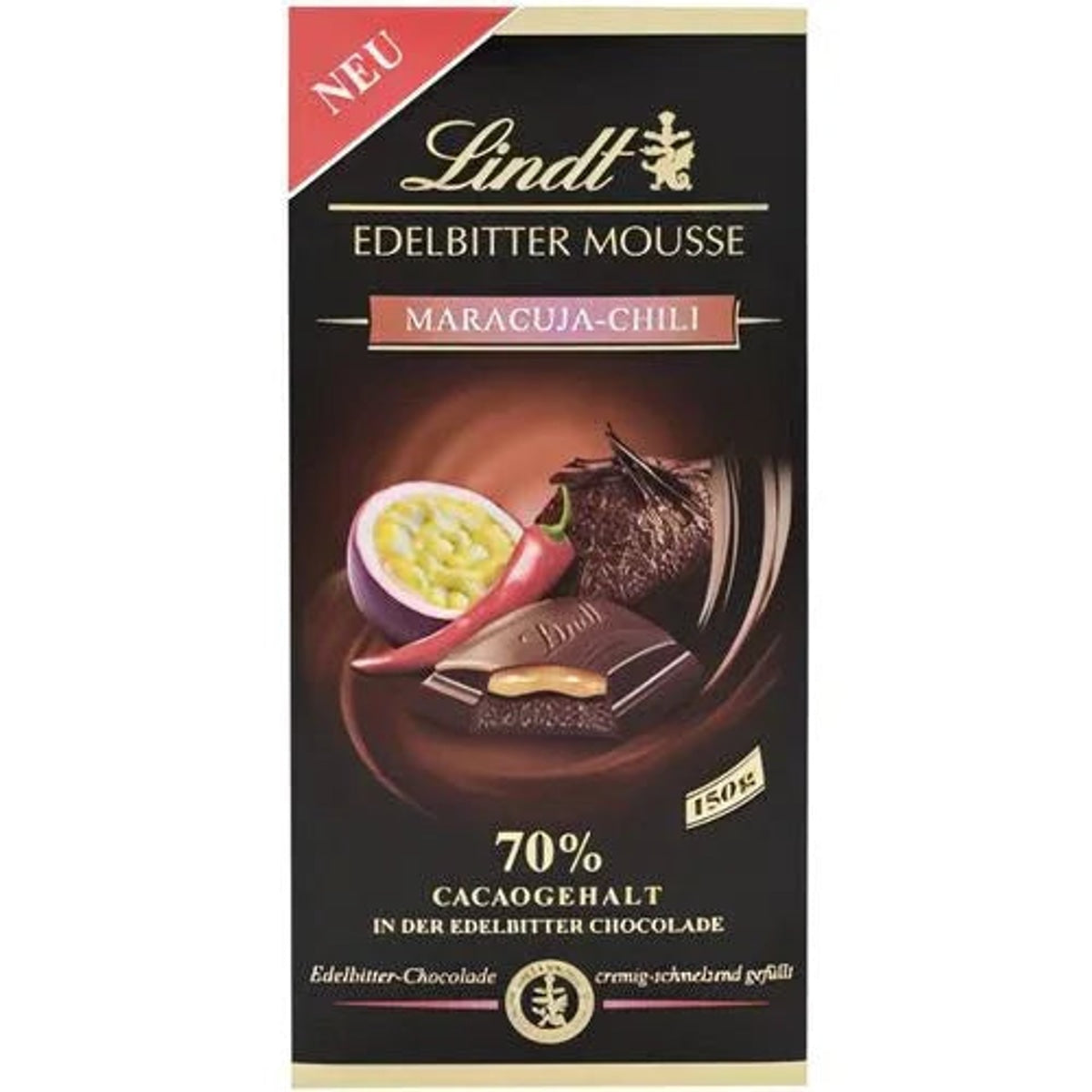 Lindt Edelbitter Mousse Maracuja-Chili Tafel 150g 58c806-2
