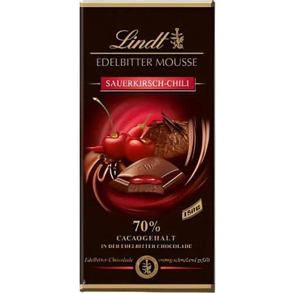Lindt Edelbitter Mousse Schokolade - Sauerkirsch Chili - 150g 58c806-2