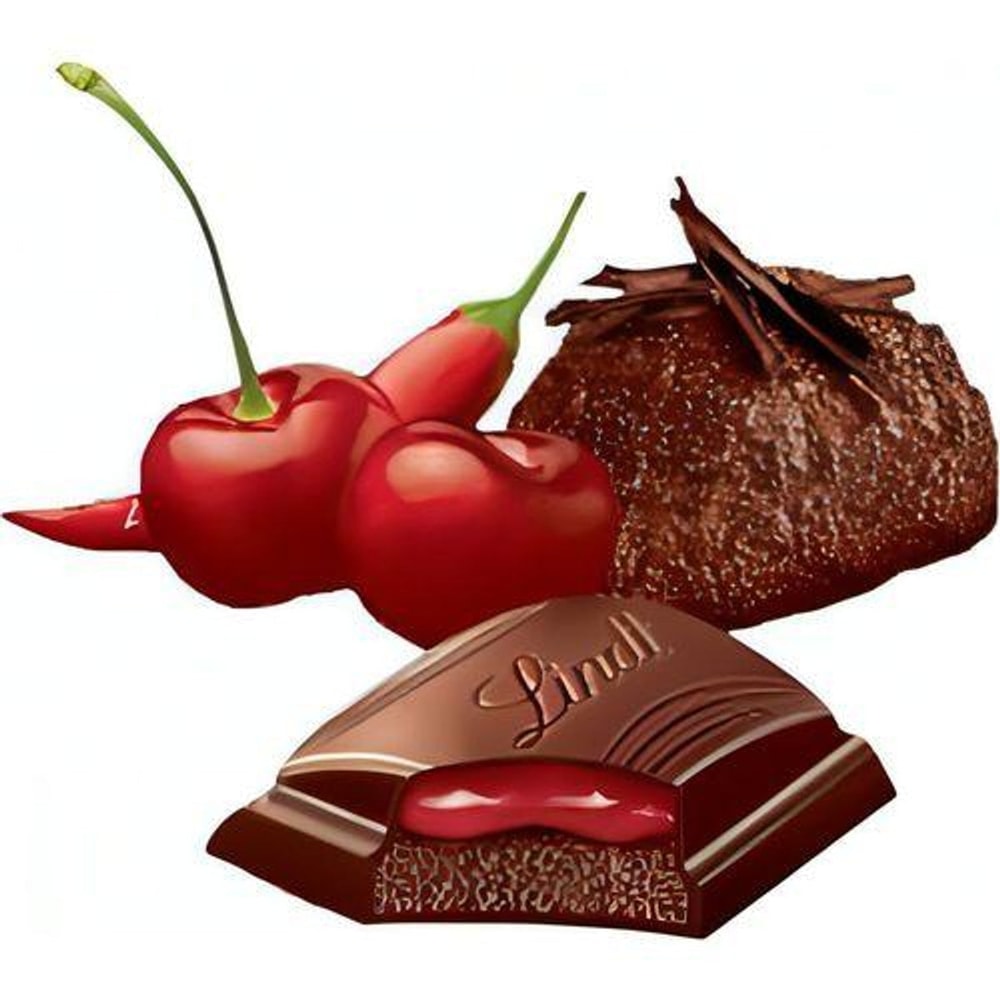 Lindt Edelbitter Mousse Schokolade - Sauerkirsch Chili - 150g