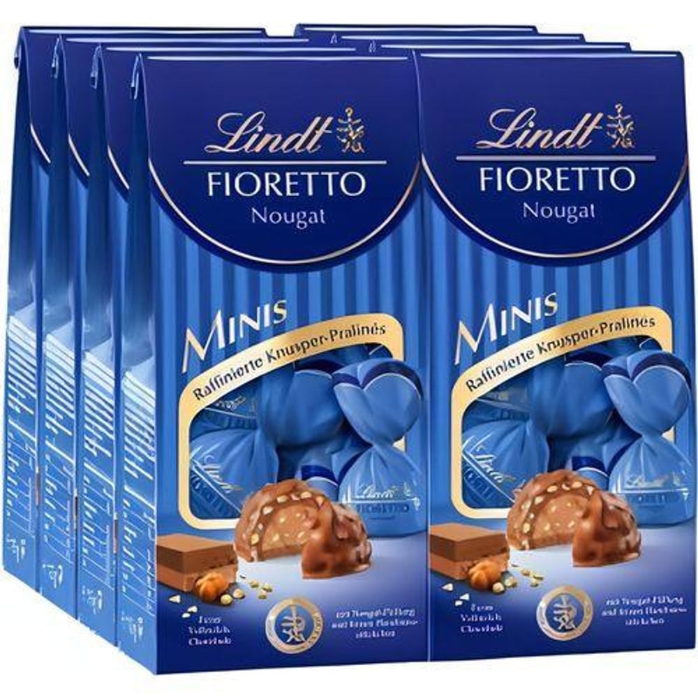 Lindt Fioretto Minis Nougat, Pralinen, 8x 115g