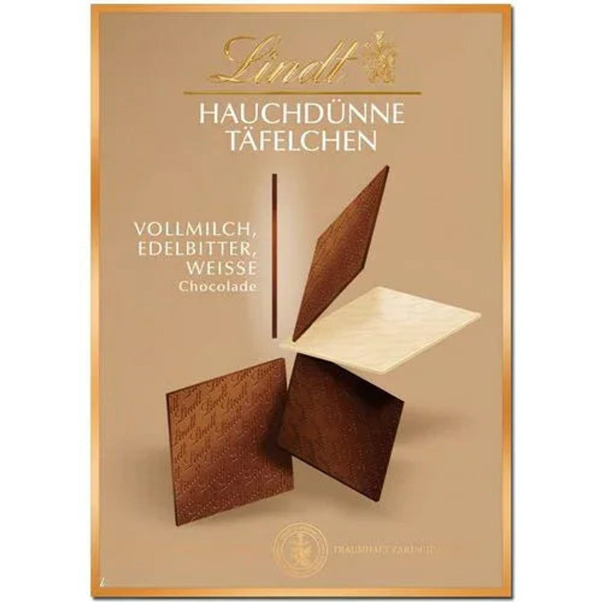 Lindt Hauchdünne Täfelchen Auslese 125g Packung 58c806-2