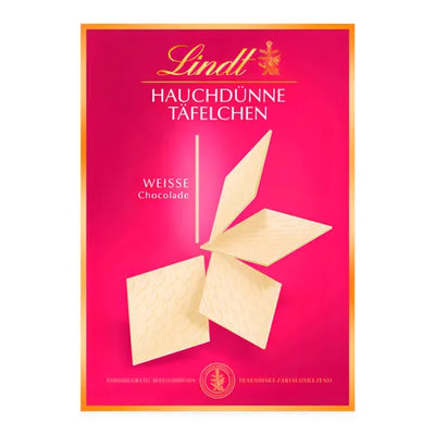 Lindt Hauchdünne Täfelchen Weiss | Schokoladen-Genuss pur | 125g Schachtel - Foodtrade-Handel.de