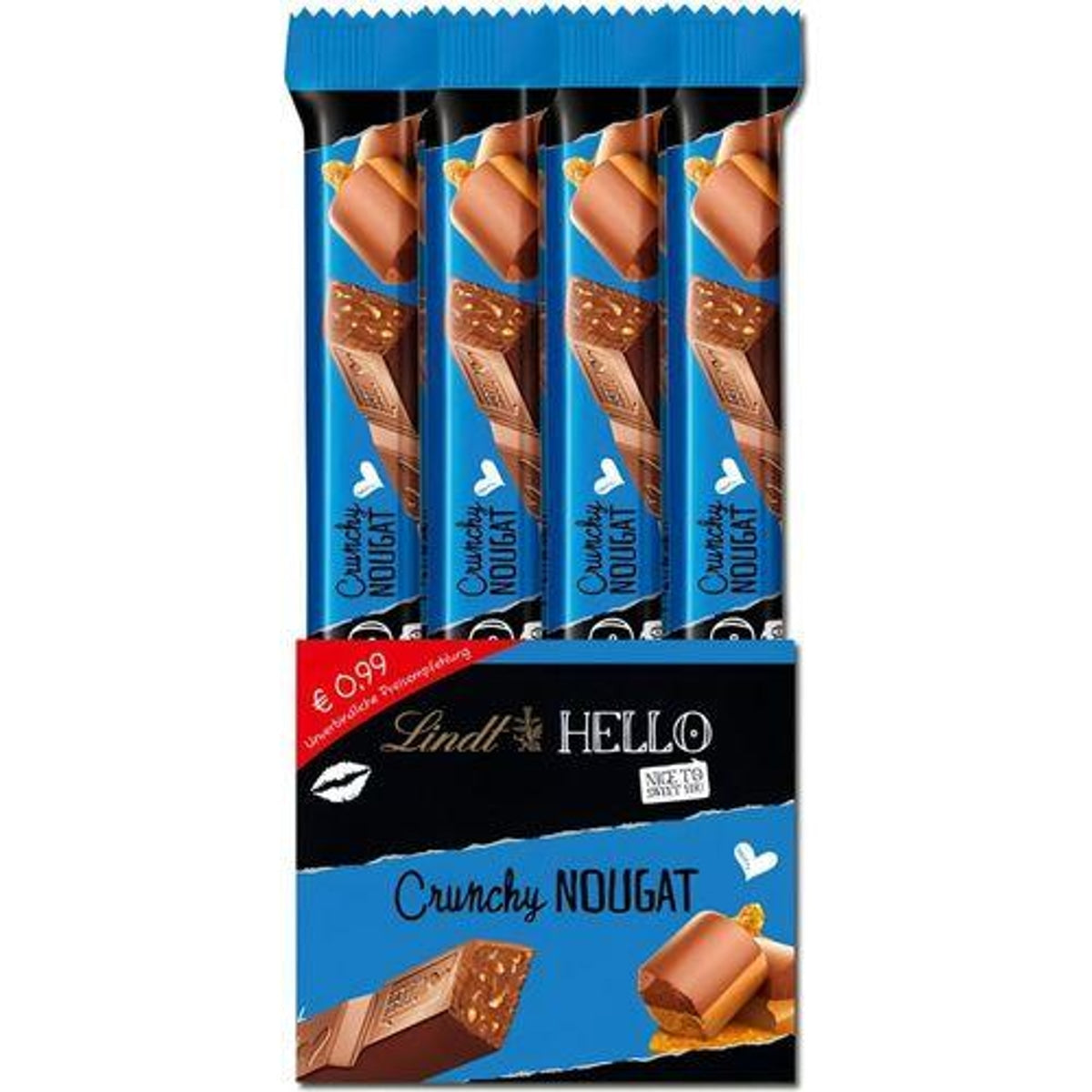 Lindt Hello Nougat Crunch Stick, Schokolade, 24 Stück 58c806-2