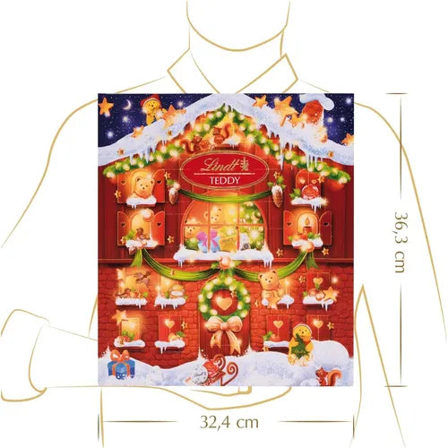 Lindt Kleiner TEDDY Adventskalender, 128g - Foodtrade-Handel.de