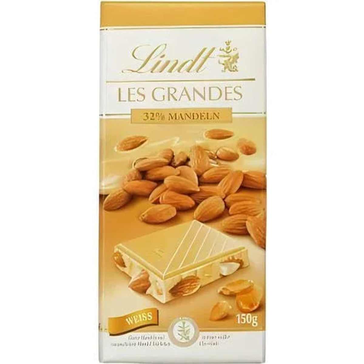 Lindt Les Grandes Amandes Blanc, Schokolade, 150g Tafel 58c806-2