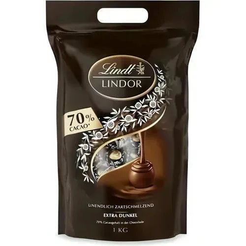 LINDOR Kugel Beutel Extra Dark 70%, 1000g - Schokobote.de