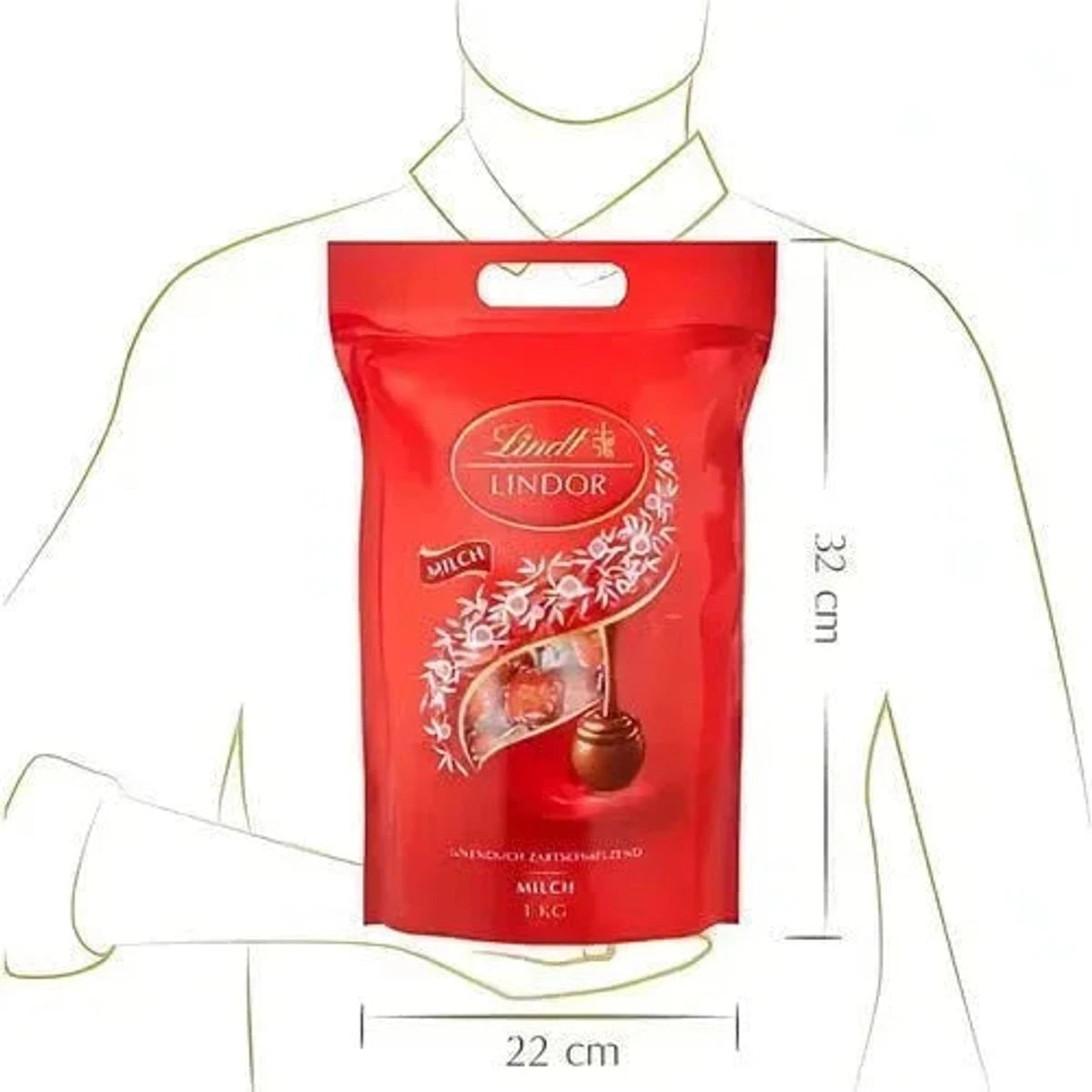 Lindt LINDOR Kugel Beutel Milch, 1000g 58c806-2