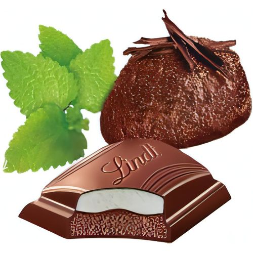 Lindt Edelbitter Mousse Minze, Schokolade, 150g Tafel - Foodtrade-Handel.de