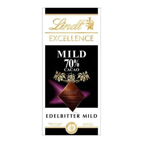 Lindt Excellence Mild 70% Cacao, Schokolade, 100g Tafel - Schokobote.de