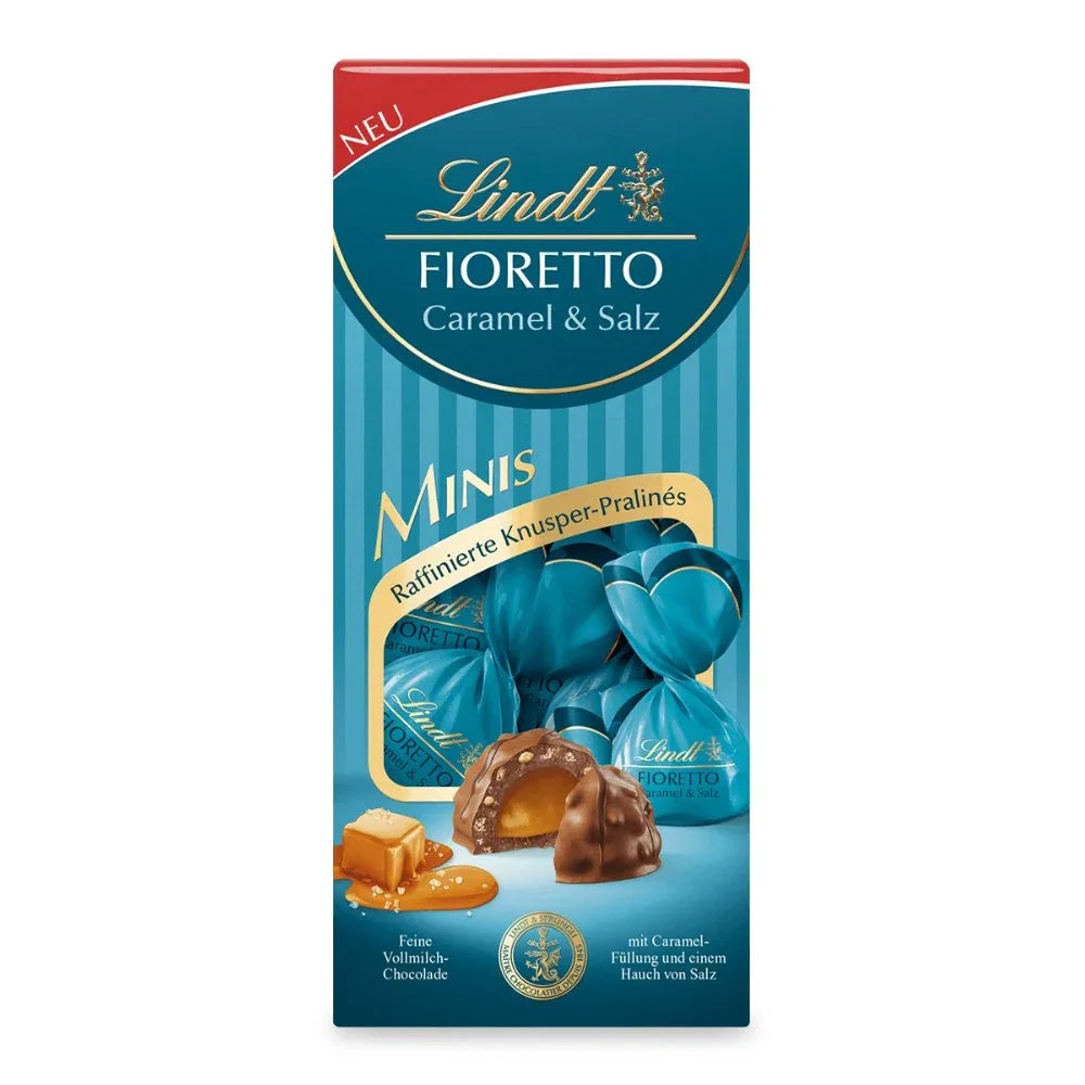 Lindt FIORETTO Minis Beutel Caramel & Salz, 115g - Schokobote.de