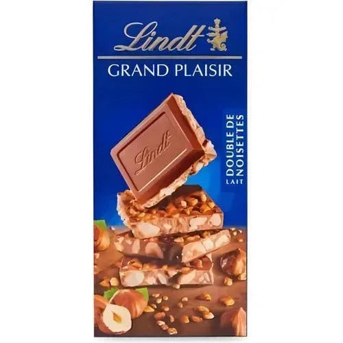 Lindt Grand Plaisir Haselnuss mit Vollmilch Schokolade Tafel 150g - Schokobote.de