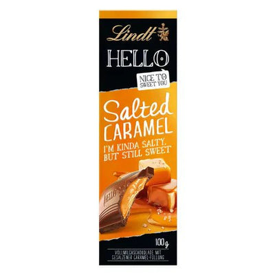 Lindt Hello Salted Caramel - Salzige Karamell Schokolade - 100g - Foodtrade-Handel.de