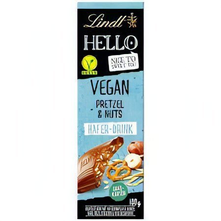 Lindt HELLO Vegan Pretzel & Nuts Vegane Schokolade mit Haferdrink 100g - Foodtrade-Handel.de