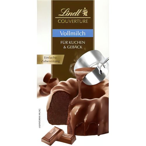 Lindt Kuvertüre Vollmilch 100g & Lindt Couverture Zartbitter 100g - Foodtrade-Handel.de