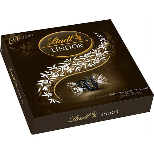 Lindt Lindor Kugeln Dark 60% in einer Präsent Box, 186g - Foodtrade-Handel.de