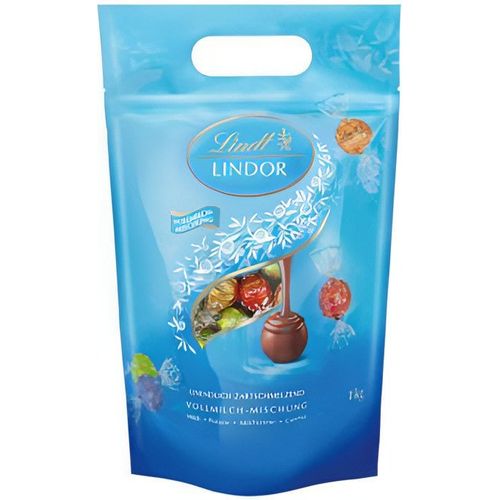 Lindt Lindor Kugeln Vollmilch Mischung 1kg - Foodtrade-Handel.de