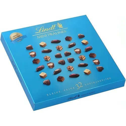 Lindt Mini Pralines ohne Alkohol | 155g Schachtel | 32 Kostbarkeiten - Foodtrade-Handel.de