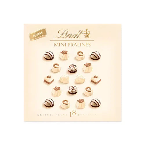 Lindt MINI PRALINÈS weiß, 90g - Schokobote.de