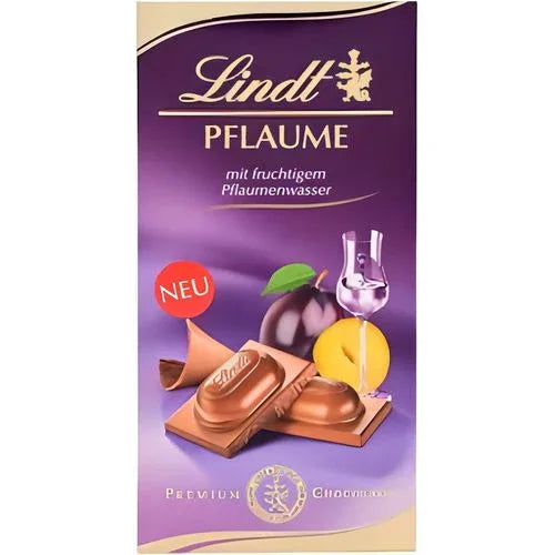 Lindt Pflaume Vollmilch Tafel 100g - Schokobote.de