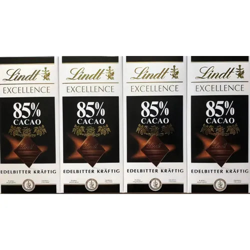 Lindt Schokolade Excellence Edelbitter Kräftig 85 % Cacao  4x 100g - Foodtrade-Handel.de