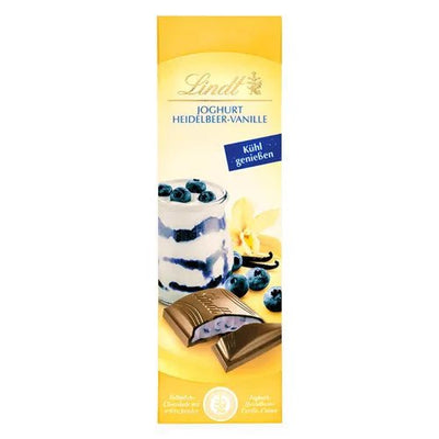 Lindt Tafel Joghurt Heidelbeer Vanille Vollmilch Schokolade 100g - Foodtrade-Handel.de