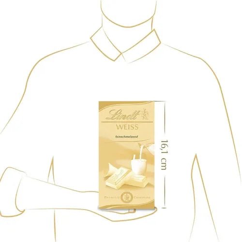 Lindt Tafelschokolade weiss feinschmelzend der Klassiker 100g - Foodtrade-Handel.de