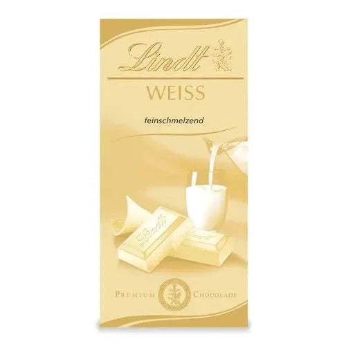 Lindt Tafelschokolade weiss feinschmelzend der Klassiker 100g - Schokobote.de