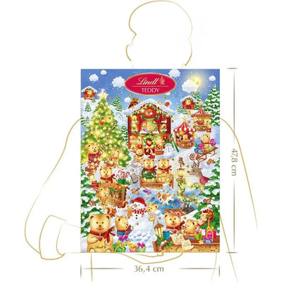 Lindt TEDDY Wimmelbild Adventskalender, 265g - Foodtrade-Handel.de