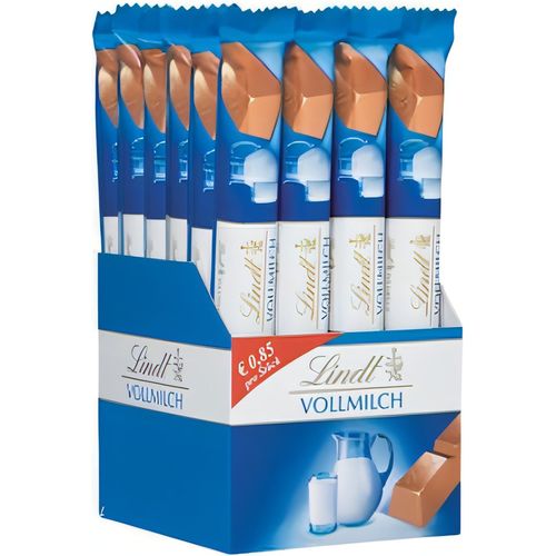 Lindt Vollmilch Schokoladenriegel Schoko Sticks Pralinen 24x 40g - Foodtrade-Handel.de