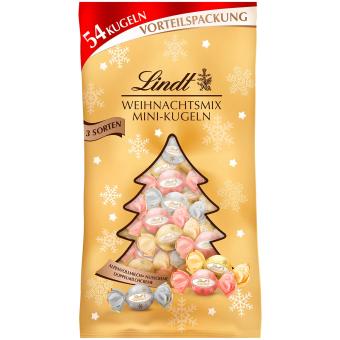 Lindt Weihnachtsmix Mini-Kugeln Glamour XXL 268g - Foodtrade-Handel.de