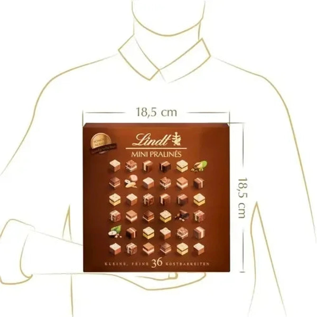 Lindt Mini Pralinés Schicht-Nougat, 165g, 1er Pack 58c806-2