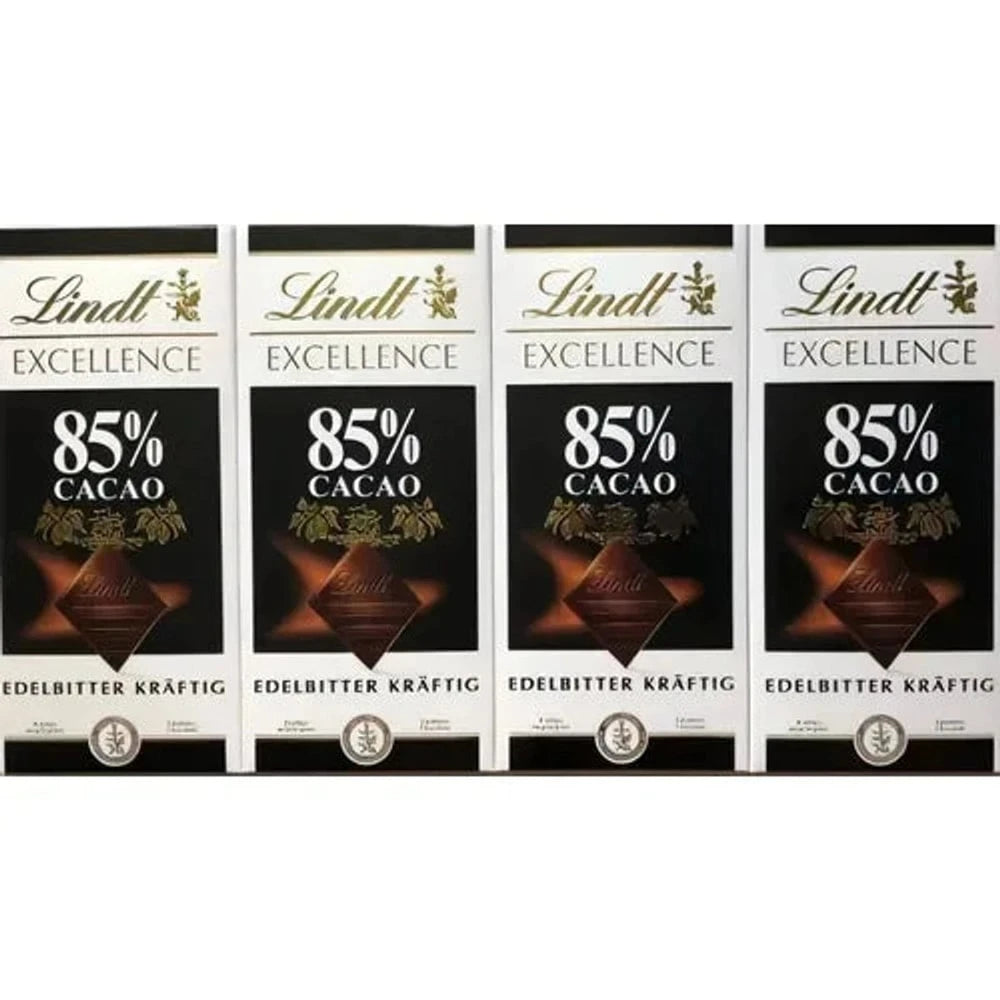 Lindt Schokolade Excellence Edelbitter Kräftig 85 % Cacao 4x 100g