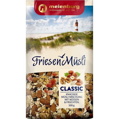 Meienburg FRIESEN-MÜSLI CLASSIC Müsli mit Nüssen und Früchten, 500g - Foodtrade-Handel.de