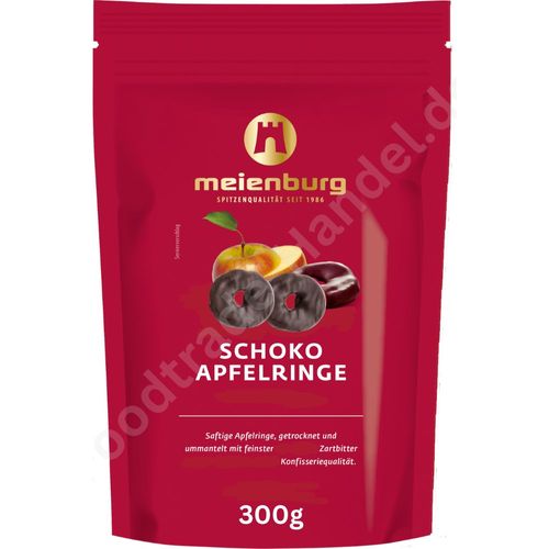 Meienburg SCHOKO APFELRINGE Zartbitter Schokolade  300g - Foodtrade-Handel.de