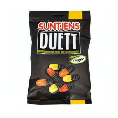 Suntjens Duett Fruchtgummi - Gummibonbons mit Frucht- Lakritzgesch - 270g Beutel - Foodtrade-Handel.de