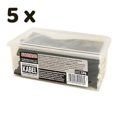 Suntjens Kabel - Lakritzgeschmack, 5x 320 g - Foodtrade-Handel.de