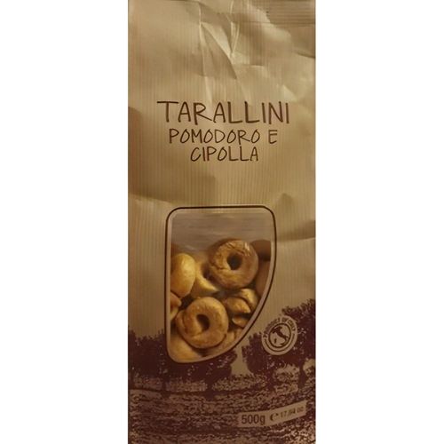 Tarallini Pomodoro e Cipolla / Tarallini-Tomate und Zwiebel 500g - Foodtrade-Handel.de