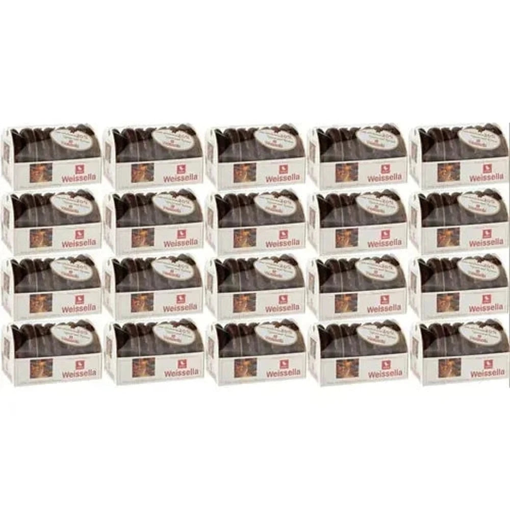 WEISS 20x 200g Weissella Oblaten Lebkuchen Zartbitter 20% Nüsse 4 Kg