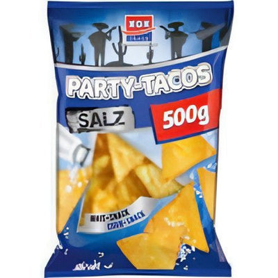 XOX Party Tacos Salz knusprige leckere Maischips mit Salz 500g - Foodtrade-Handel.de