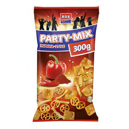 XOX Partymix Paprika Style Kartoffel Weizen Snack feurig würzig 300g - Foodtrade-Handel.de