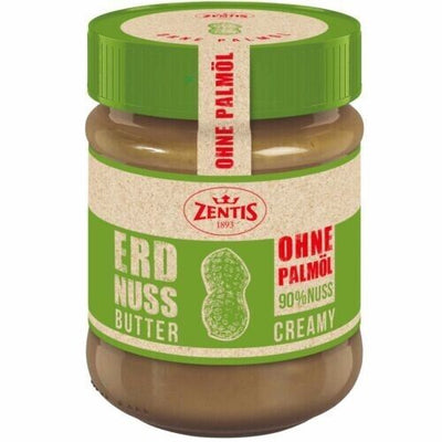 Zentis Erdnussbutter Creamy ohne Palmöl mit 90% Nuss 290g Glas - Foodtrade-Handel.de