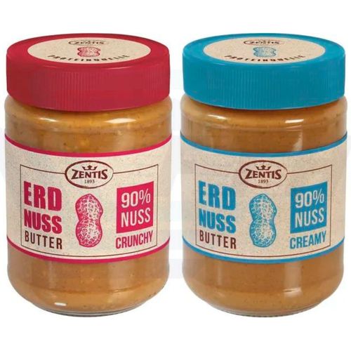 ZENTIS Erdnussbutter Crunchy oder Creamy 350g - Foodtrade-Handel.de